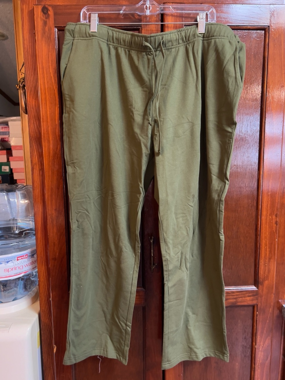 Women size 2 XL plus Petit army green cotton pants brand is WEINTEE